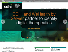Tablet Screenshot of centerfordigitalhealthinnovation.org